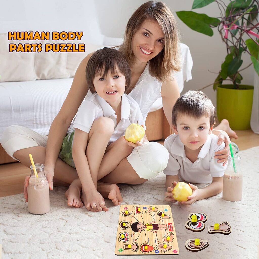 Body Part Puzzle Kids Wooden Toys for Kids